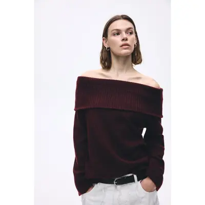 Hollister Easy Double Off The Shoulder Sweater TikTok Shop