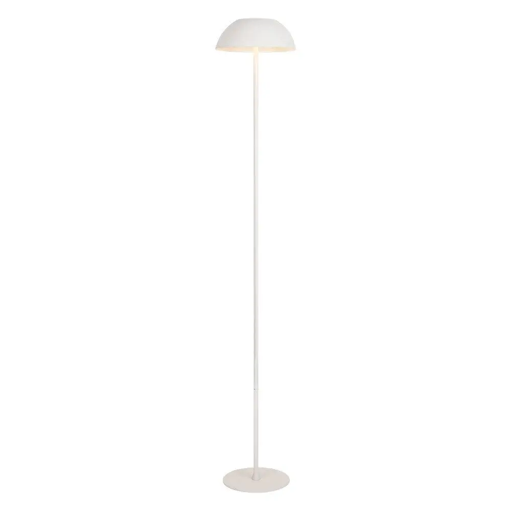 Laurel 59" Contemporary Minimalist Mushroom Metal Adjustable Height Rechargeable Cordless Integrated Portable Touch Sensor Dimmable LED Indoor/Outdoor Floor Lamp