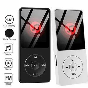 Portable Mini MP3/MP4 Player 1.8''Walkman HiFi Music Recording Ebook Auto Browse Bluetooth Two-Way Transmission Radio FM Voice