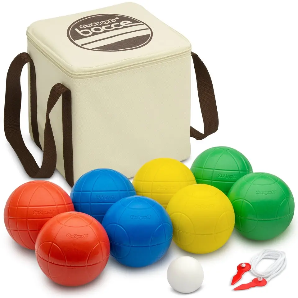 GoSports 90 mm Composite Bocce Ball Set - Outdoor Lawn Game GoSports 90 mm Composite Bocce Ball Set - Outdoor Lawn Game