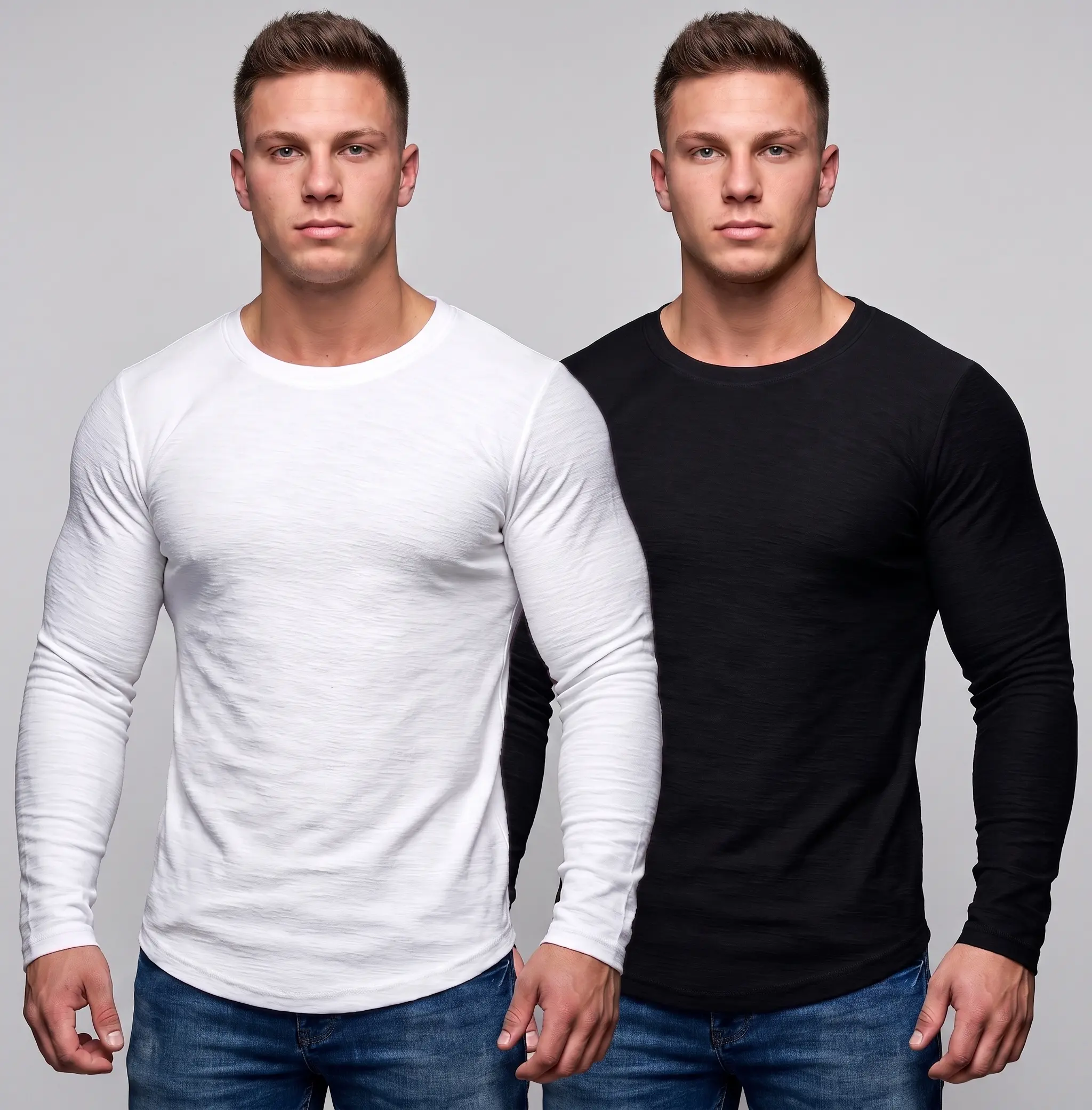 COOFANDY Men 2 Pack Muscle Fitted T Shirt Gym Workout Athletic Long Sleeves Tee  Clothes,back to school,back to school shopping