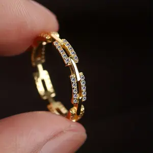 Stylish 925 Silvery Hollow Geometric Circle Ring, Valentine's Day Jewelry Gift for Women