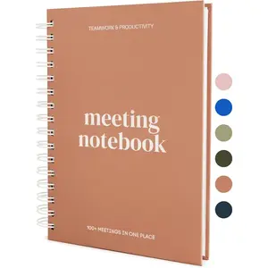 Meeting Notebook for Work Organization – Perfect Work Notebook for Note Taking & Meeting Planner for Productivity