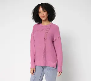 LOGO by Lori Goldstein Crew Neck Sweater