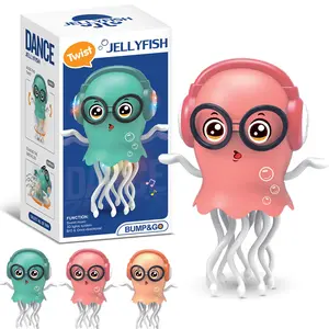 Dancing Jellyfish/octopus/squid Toy, Prank Humorous Gift, Dynamic Music, Cool Lights, Abs Material, //blue, No Battery, Birthday/festival Gift