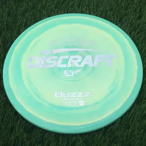Discraft ESP Buzzz with Paul McBeth - 6x World Champion Signature Stamp - 176.0g - Solid  Aqua Green