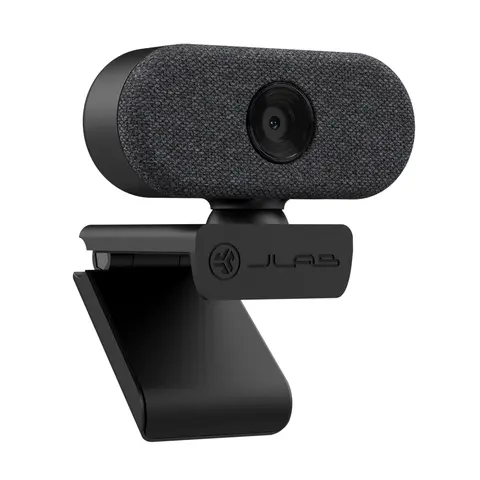 JLab GO Cam HD USB Web Camera 1080p/30 fps 2.1 Megapixels Clear Video for Video Conferencing Online Meetings and Streaming Universal Adjustable Clip Compatible with PC Mac and Chromebook
