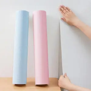 3D Thick Self-Adhesive Wallpaper Roll, Detachable Tear-Off Wall Sticker, Waterproof Insulation Decor for Living Room Bedroom Kitchen