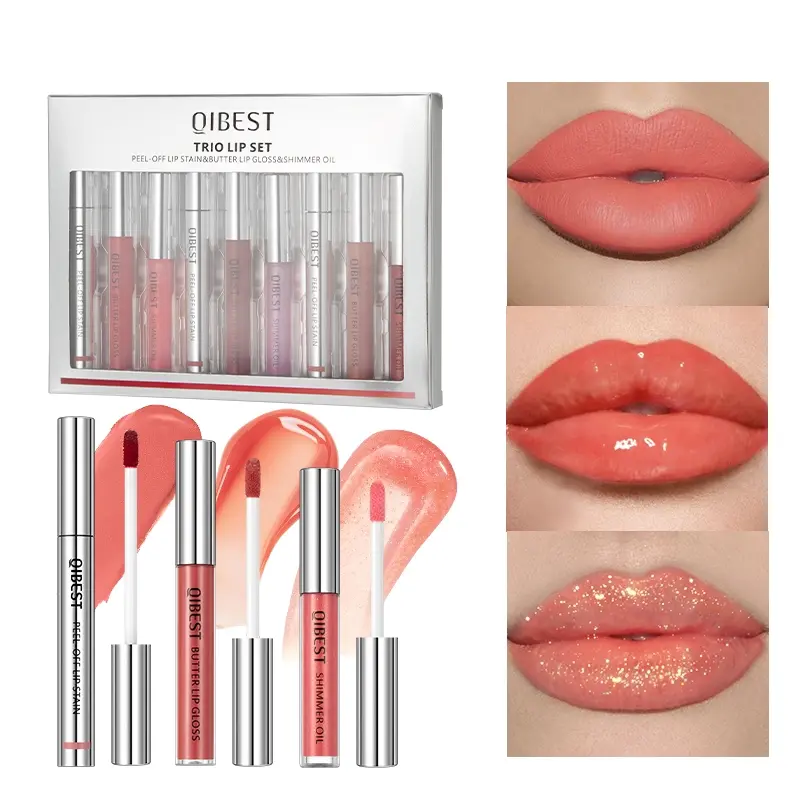 9-pack non stick cup, non smudging, non fading, waterproof, durable, easy to color, easy to apply matte tear off lip gloss, lip line mirror, lip gloss, lip oil, lip set