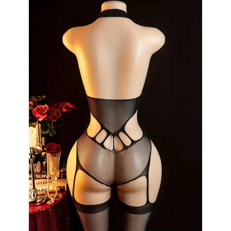 Plus Size 12pcs Sexy Fishnet Lingerie Bodysuit for Women, Hollowed Out Semi-sheer Lace Floral Print Teddy Jumpsuit & Sexy Open Crotch Stocking - TikTok Shop Plus Size 12pcs Sexy Fishnet Lingerie Bodysuit for Women, Hollowed Out Semi-sheer Lace Floral Print Teddy Jumpsuit & Sexy Open Crotch Stocking - TikTok Shop