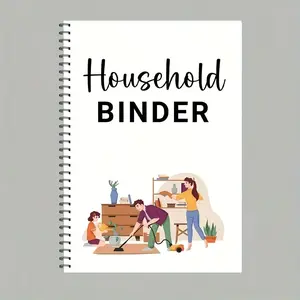 Family Management Notebook, Home Organizer Planner, Suitable for Adults, Monthly and Weekly Parts, Essential Life Organization