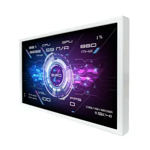 LCD Portable Monitor – PC Temperature Display, USB Mini Screen with Built-in Theme Editor for PC Case, Real-time CPU/GPU/RAM Data Monitoring