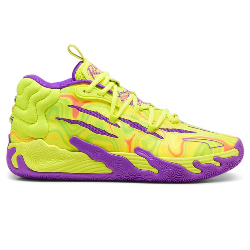 PUMA Womens Mb.03 Spark Basketball Sneakers Shoes - Yellow