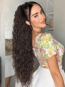 30 Inch Long Curly Ponytail Extension, Fluffy Synthetic Hair Extension, Synthetic Hairpiece for Women, Synthetic Extensions