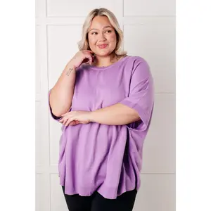 Lilac Whisper Dolman Sleeve Top