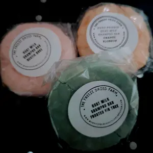 Hand Pressed Goat Milk Shampoo Bars - Body Care, Comfort, Perfect for Dry Hair