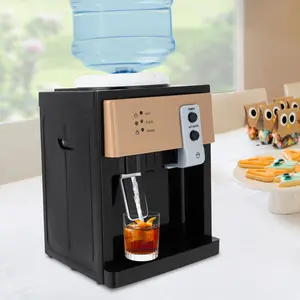 Top Loading Water Cooler Dispenser-Desktop Electric Hot and Cold Dispenser,3 Temperature Settings Boiling Water,Normal Ice Water(46-59℉) for 1 to 5 Gallon Bottles,Gold 550w