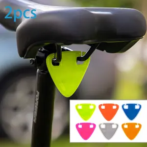 Two-Pack Bicycle Reflective Tail Lights, Emergency Night Riding Warning, Easy Install Hook Design, Fits Most Mountain & Road Bikes