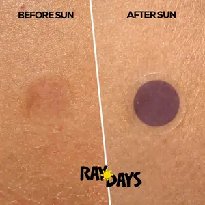 Ray Days UV Detection Patches, 40 count color changing patches protect yourself year round!