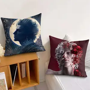 A-Astarion game Cushion Cover Soft Short Plush Fabric Double-Sided Print Organic Breathable Sofa Pillow Case, Home Machine Washable in Perfect for Home Decor Warm Winter Home Child Gift