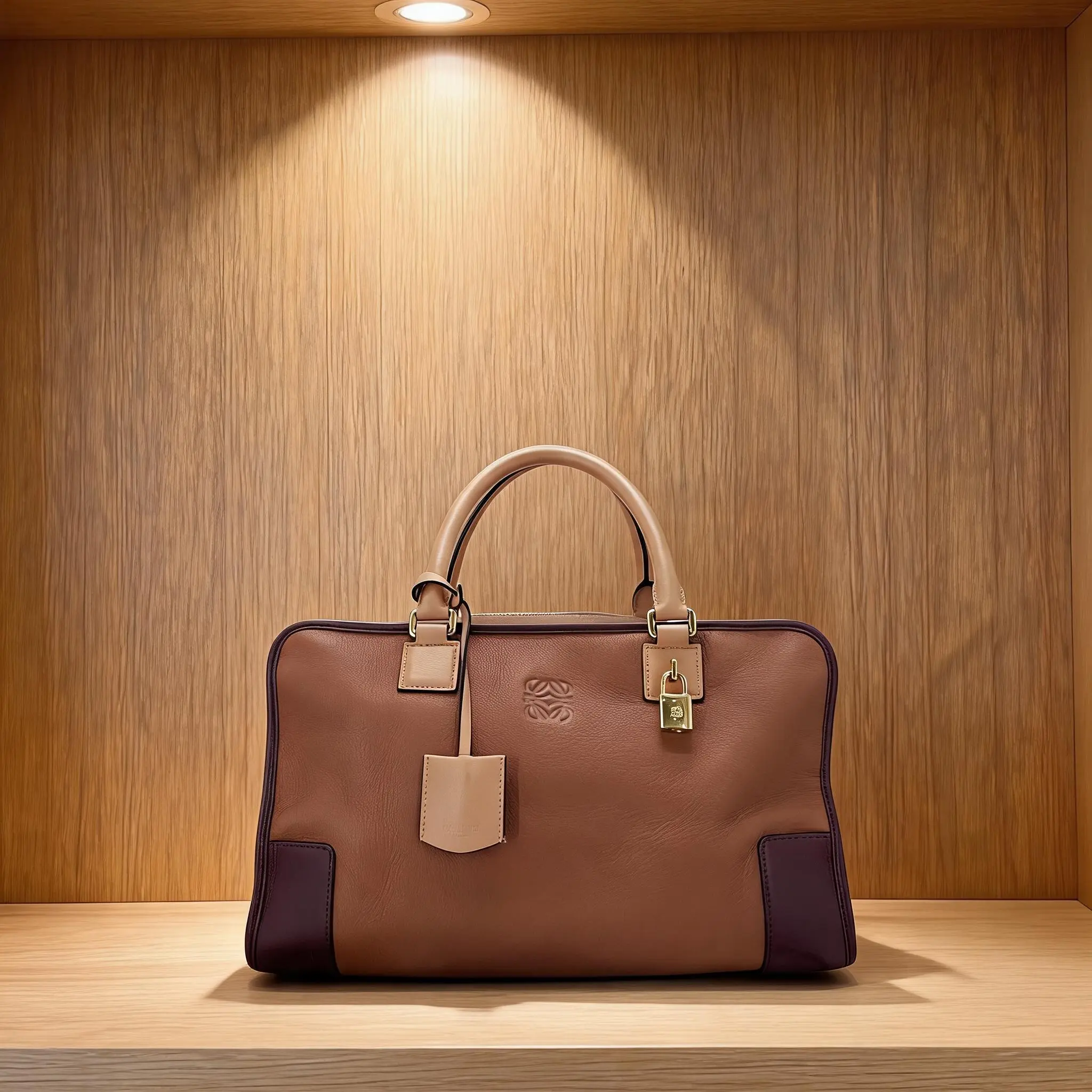 Pre-owned Loewe Leather Shoulder Bag C0740412121