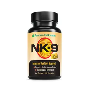American BioSciences NK-9 Hybridized Mushroom Capsule Supplement 30 Vegetarian Capsules Immune System Support