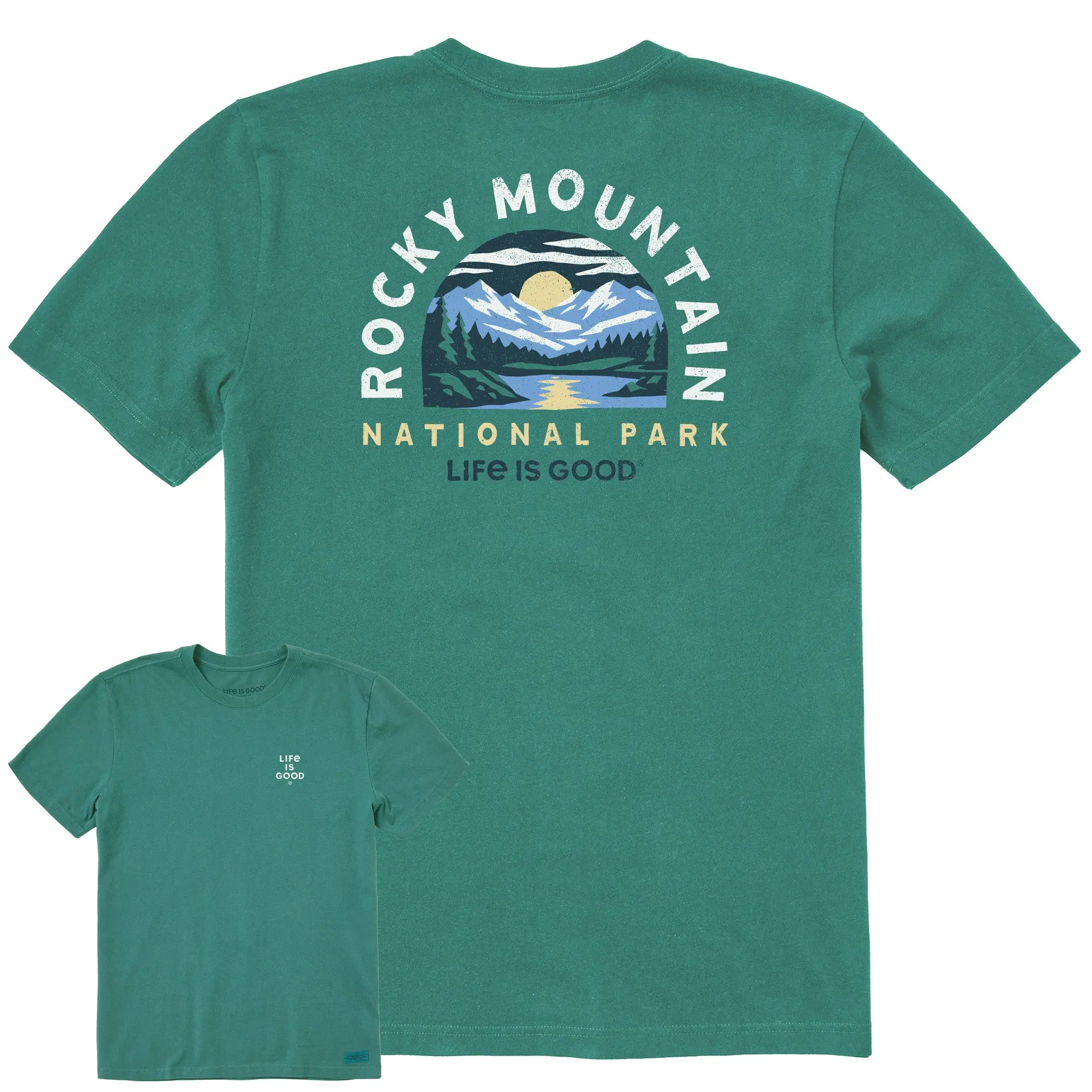 Men's Rocky Mountain National Park Reflection Short Sleeve Crusher Tee