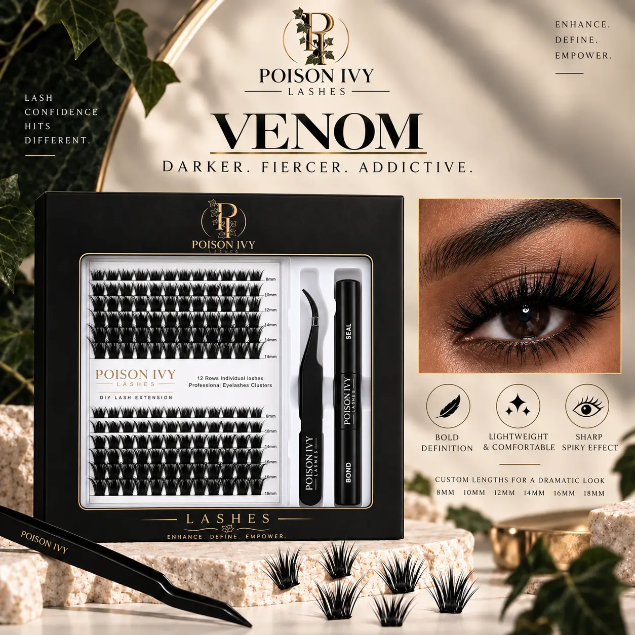 Venom Poison Ivy Lash Cluster Kit