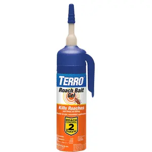 Terro T502 Ready-to-Use Indoor Cockroach Gel Bait Killer - Kills German, American, Oriental Roaches, 3 oz