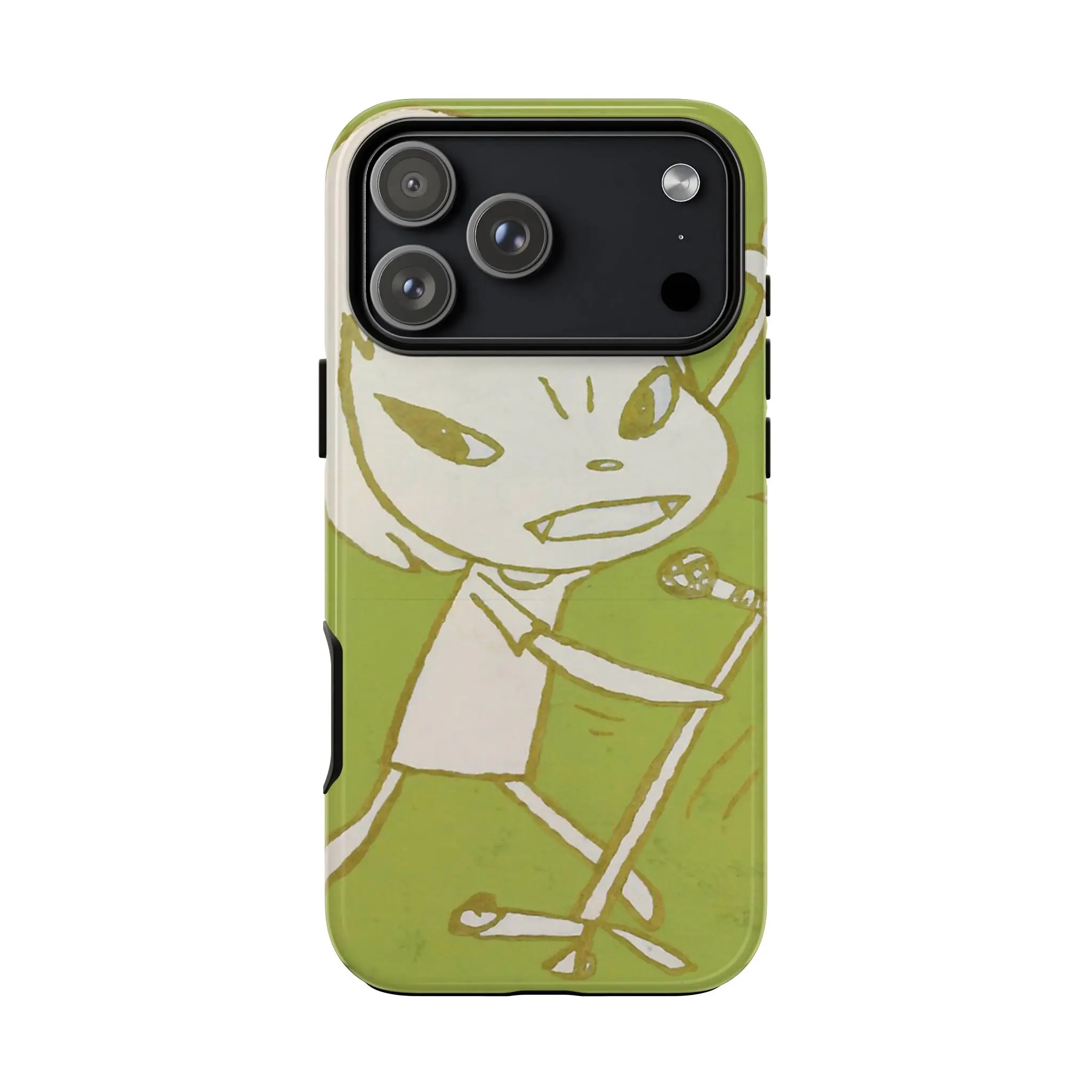 Yoshitomo Nara Inspired Tough iPhone Case – Fighting Bunny, Devil