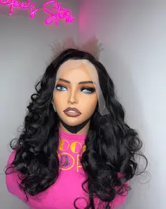 Frontal bouncy wig 250 density