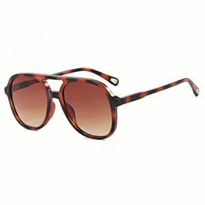 〖Summer Turn Up〗1 PCS Retro Aviator Sunglasses for Women Men Classic 70s Vintage Trendy Square Aviators UV400 Protection Solid Polycarbonate Frame Father's Day Gift