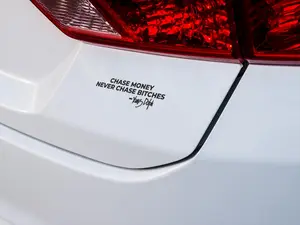 Chase Money Sticker | Hustle Mindset Quote Car Window Vinyl Decal | Buy 5 Get 1 Free