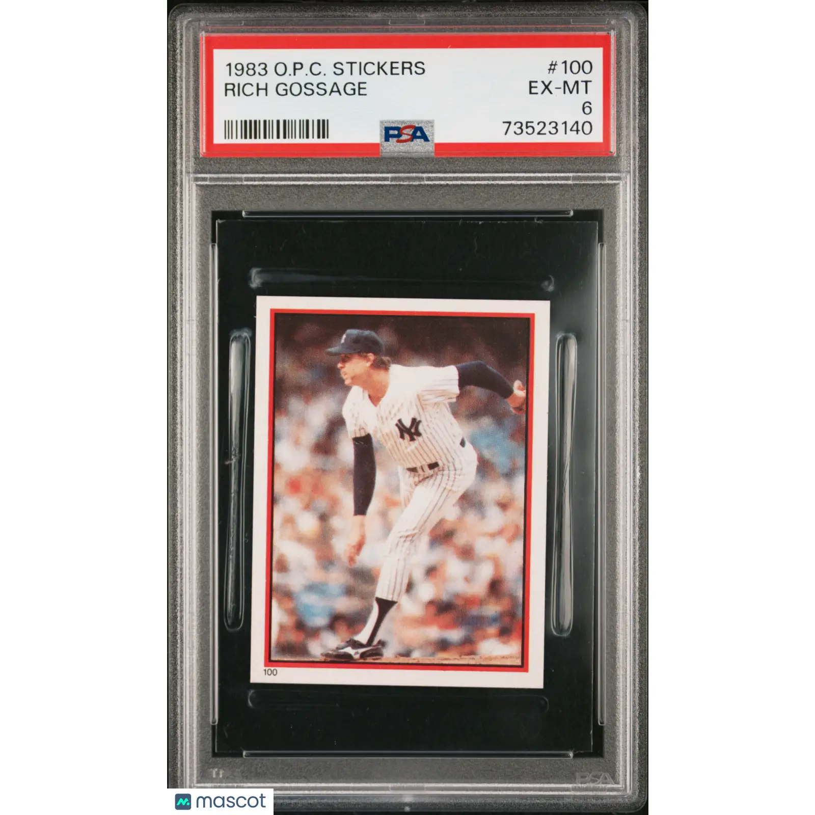 Rich Gossage PSA 1983 O Pee Chee Stickers Baseball #100 6 73523140