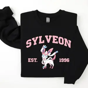 Sylveon Sweatshirt, Pkm Characters Sweatshirt, Anime Shirt