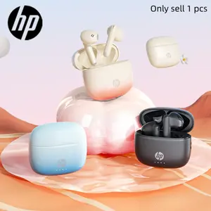 Hp Ipx4 Waterproof Bluetooth-compatible Earphones, Stereo Bass, Noise Cancelling In-Ear, Long Battery Life, Comfortable Design, Compatible with Android & iOS, Earbuds Bass