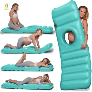 Inflatable Pregnancy Body Pillow with Belly Hole – Comfortable Prone Sleeping & Massage Cushion for Maternity Relaxation