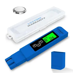 Accurate So Far 4-in-1 Instant Read TDS Meter - Measures TDS, EC, & Temperature (C/F) - Digital Water Testing Kit for Tap, Well, Pool, Hydroponics, Aquarium, RO/DI System -Blue