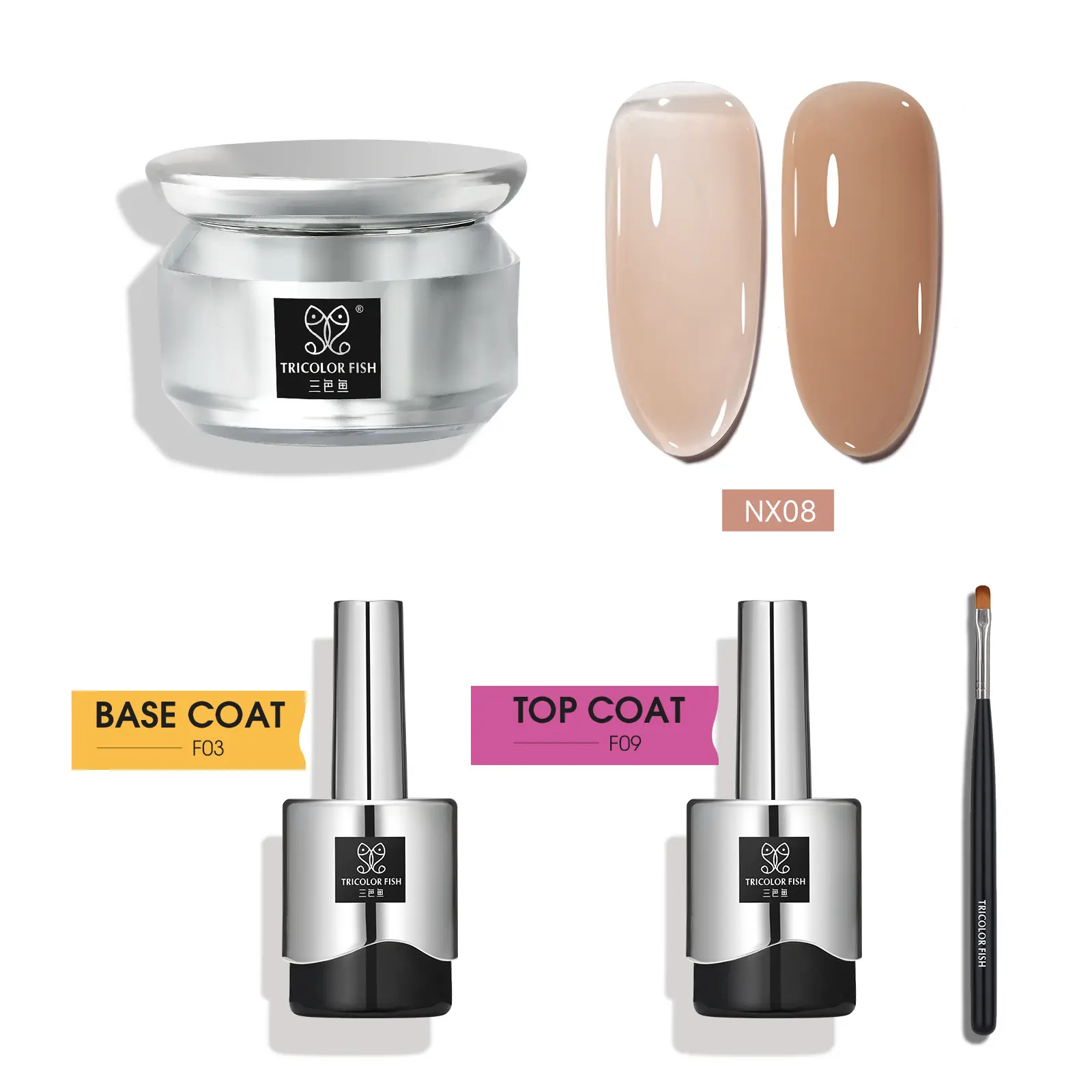 NX08+Base Gel+Top Gel+light therapy pen