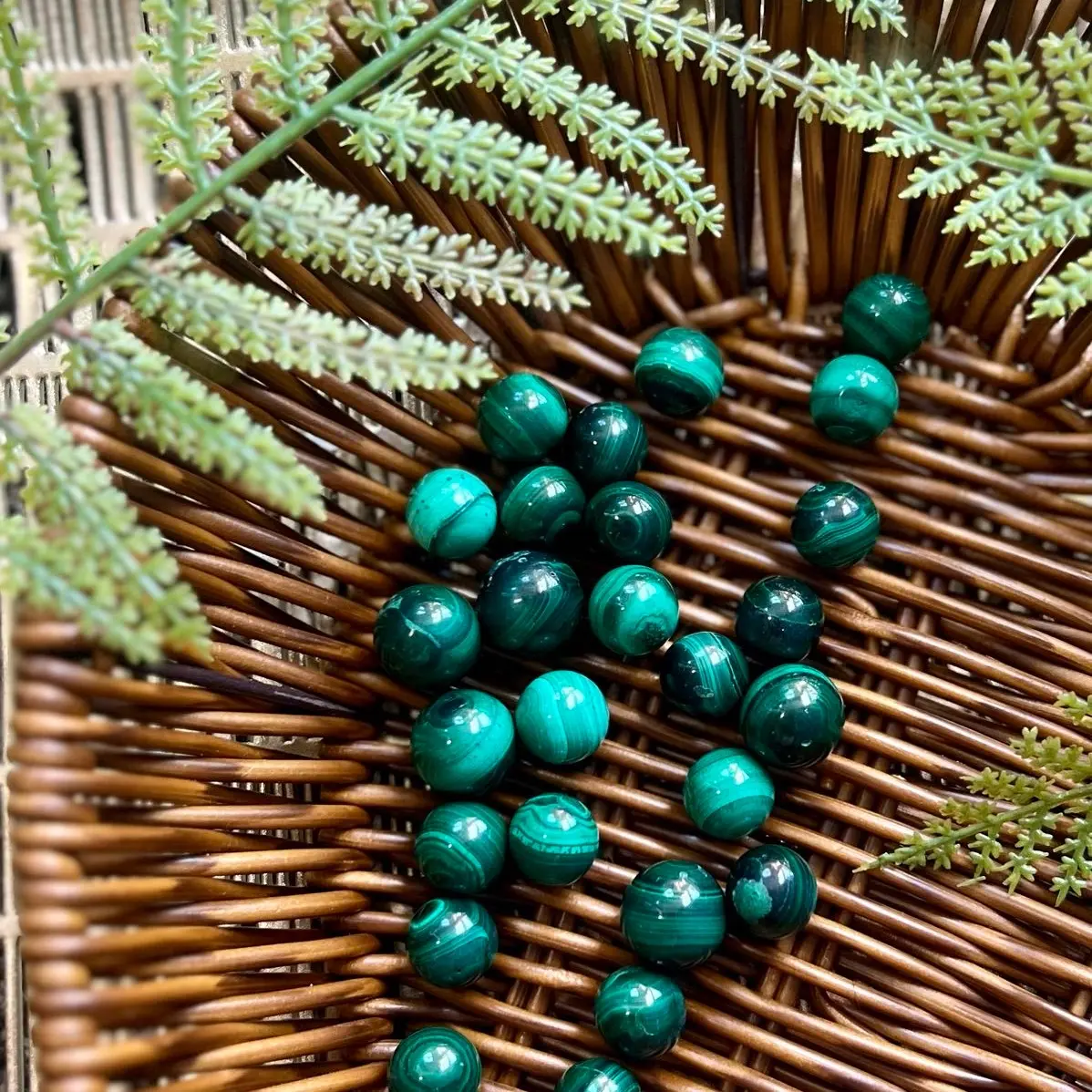 High Quality Malachite Mini Spheres | genuine Malachite