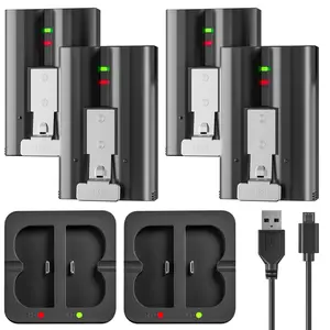 7200mAh Replacement Battery with Charger Station for Ring-Doorbell Camera 2/3/3 Plus/4, Spotlight and Stick Up Cam, Rechargeable Upgraded Batteries 3.65V