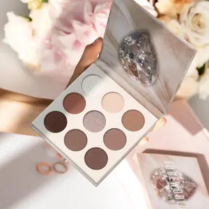 Neutral Eyeshadow Palette Nude Brown Eyeshadow Palette Eye Shadow Palette Makeup Palettes with Velvety and Silky Finishes Highly Pigmented Mattes Shimmers Glitter Eye Makeup Palettes