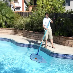 Pool Leaf Catcher, Lightweight Leaf Skimmer Mesh Net Frame Swimming Pool Pond Tub Cleaning Tool Pool Accessories for Many Poles