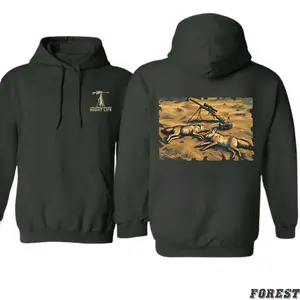 Coyote Night Hunting Hoodie Predator Hunter Graphic Sweatshirt for Men Women, Outdoor Predator Hunting Gift for Hunter Outdoorsman