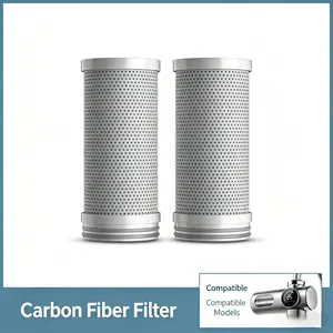 AQUPUVIR Digital Display Faucet Replacement Filter Cartridge - Universal Core for Kitchen Tap Water, Sediment Carbon Core Removes Impurities (2 Pieces), Replacement Filters, Sediment Carbon Filter