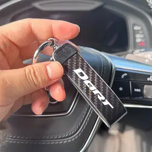 Dodge Dart Keychain Carbon Fiber Material Multiple Colors Available, Luxurious Design Suitable for All Keys, Batch Number A19961208
