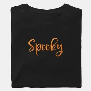 Halloween Embroidered Sweatshirt, PUFF design, Custom Embroidery sweatshirt, Halloween embroidery crewneck,  Halloween decor.