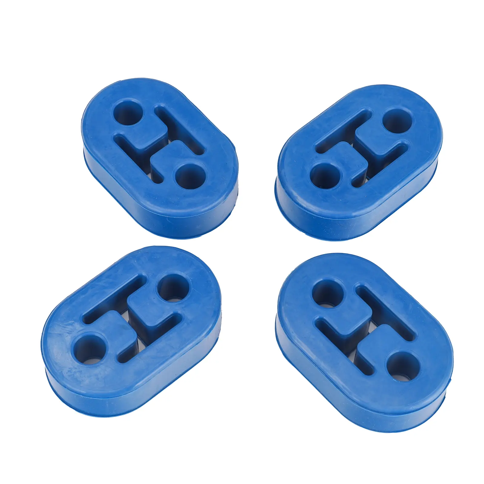 3mirrors Exhaust Hangers Muffler Bushing Insulators Shock-Absorbent Mount Brackets - 1 Set 4PCS Blue 11.5mm ID 73mm Length Replacement Muffler Hangers
