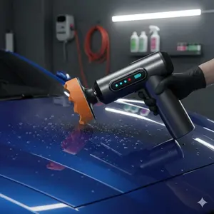 USb Cordless Polisher, Random Orbital Polisher for Cars & Home, Electric Polishing Machine with Power to Remove Scratches & Polish, Portable Waxing Tool Kit with Vibration Damping, Auto Detailing Accessory