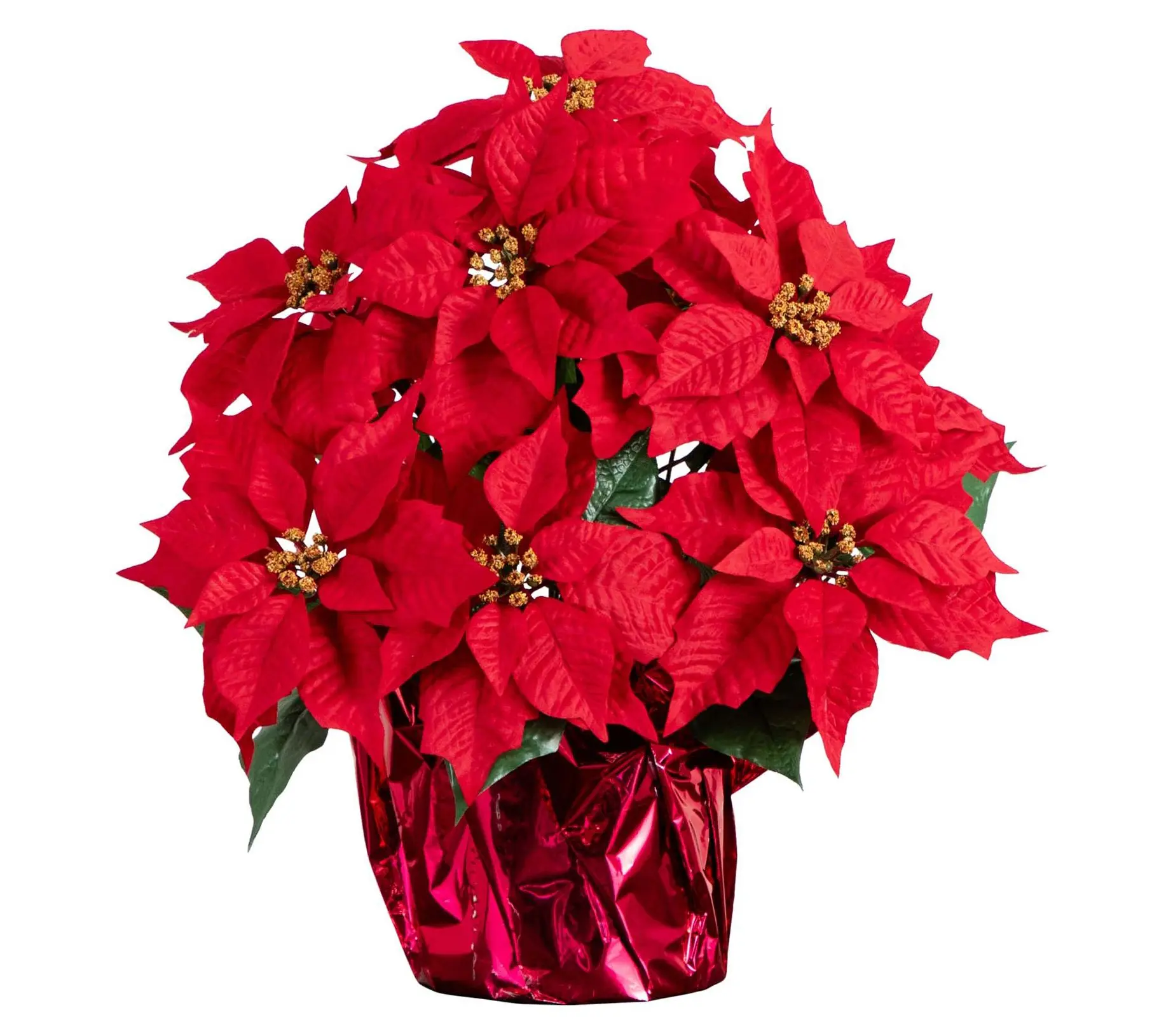 Nearly Natural 19" Lush Poinsettia Arrangement Nearly Natural 19" Lush Poinsettia Arrangement